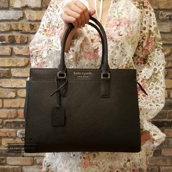 kate spade Handbags - kate spade cameron LARGE satchel Black crossbody